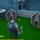 Houses for Joe Biden's dogs in the "Build Back Better with Biden" Fortnite Creative island